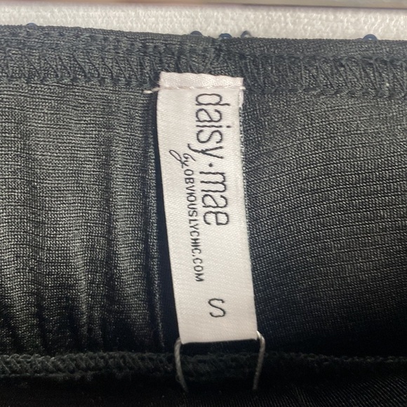 Daisy Mae by Obviously Chic Black Sequin Sparkle Legging Pants - Size Small - Picture 8 of 14